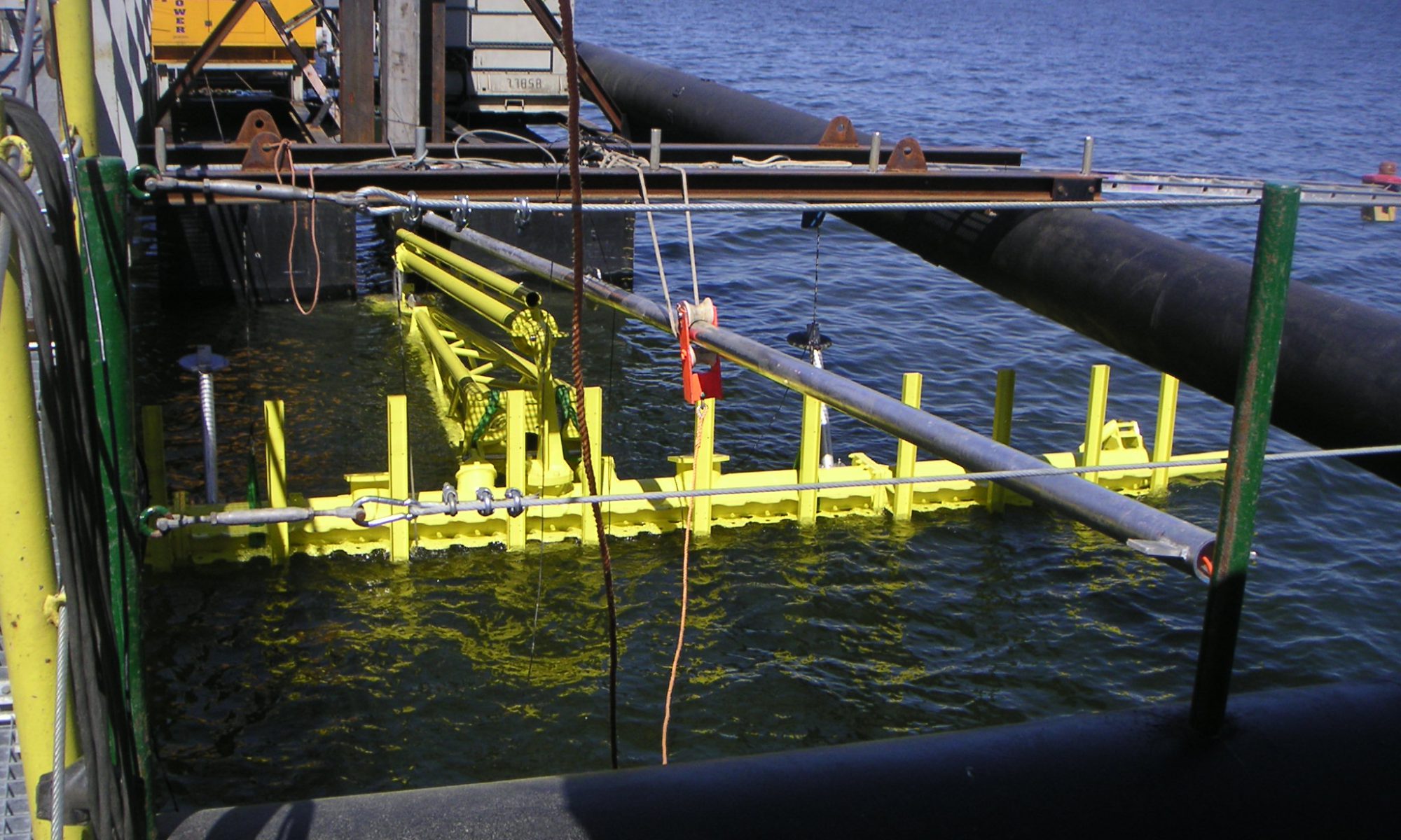 sensor of a subsea bomb detector